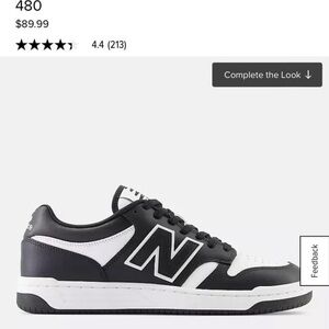 New Balance Black and White Sneakers